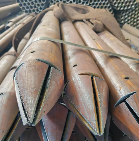 徐汇出尖打孔加工无缝注浆钢花管注浆管厂家